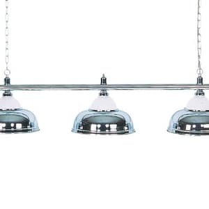 لوستر بیلیارد خارجی با حباب شیشه ایی مدل Crown 22 Lampe 22Crown22 3 flammig silber O 35cm 1 600x400 1